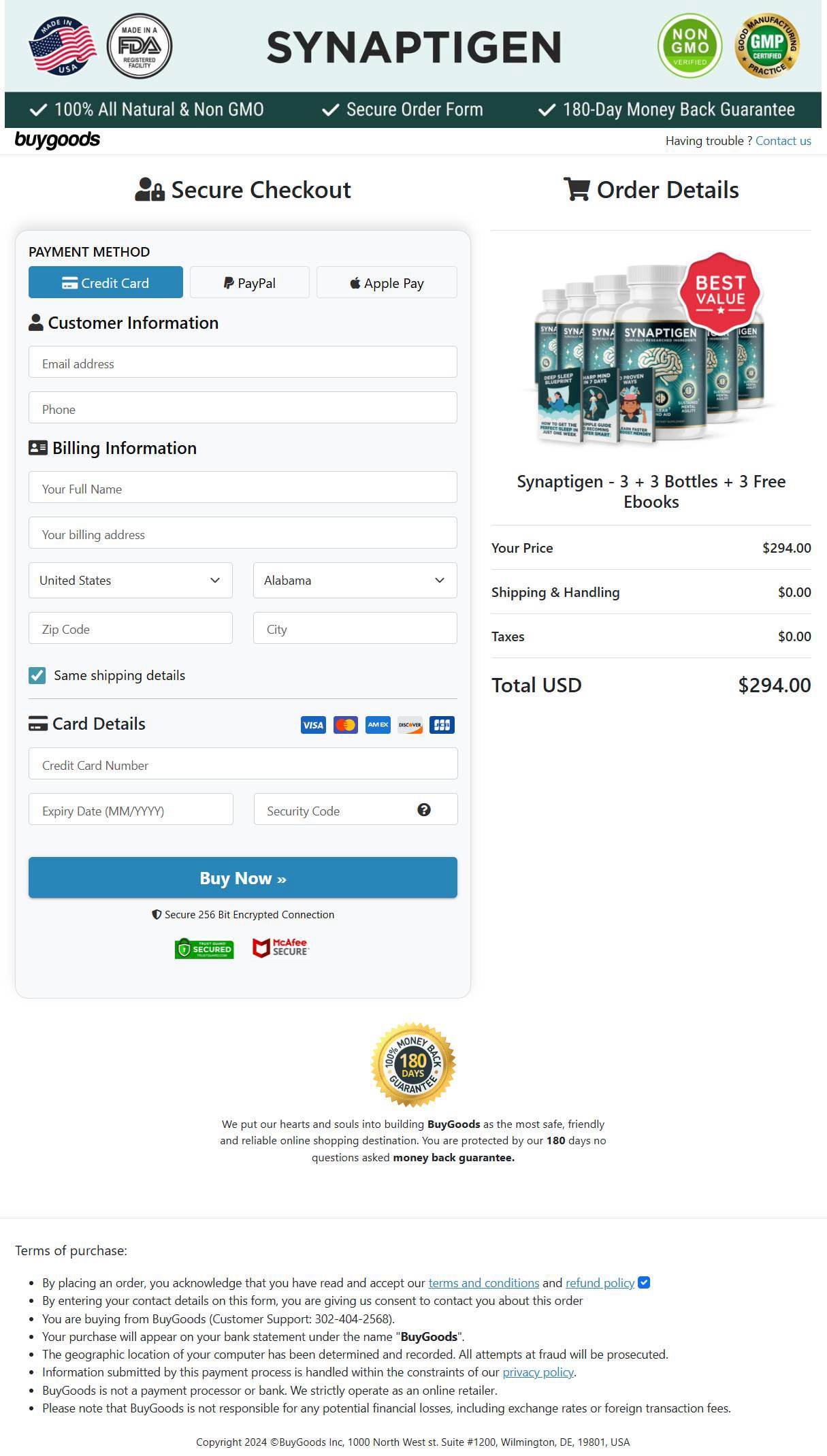 Synaptigen Buy